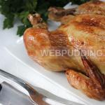 Курица, запеченная целиком в рукаве в духовке